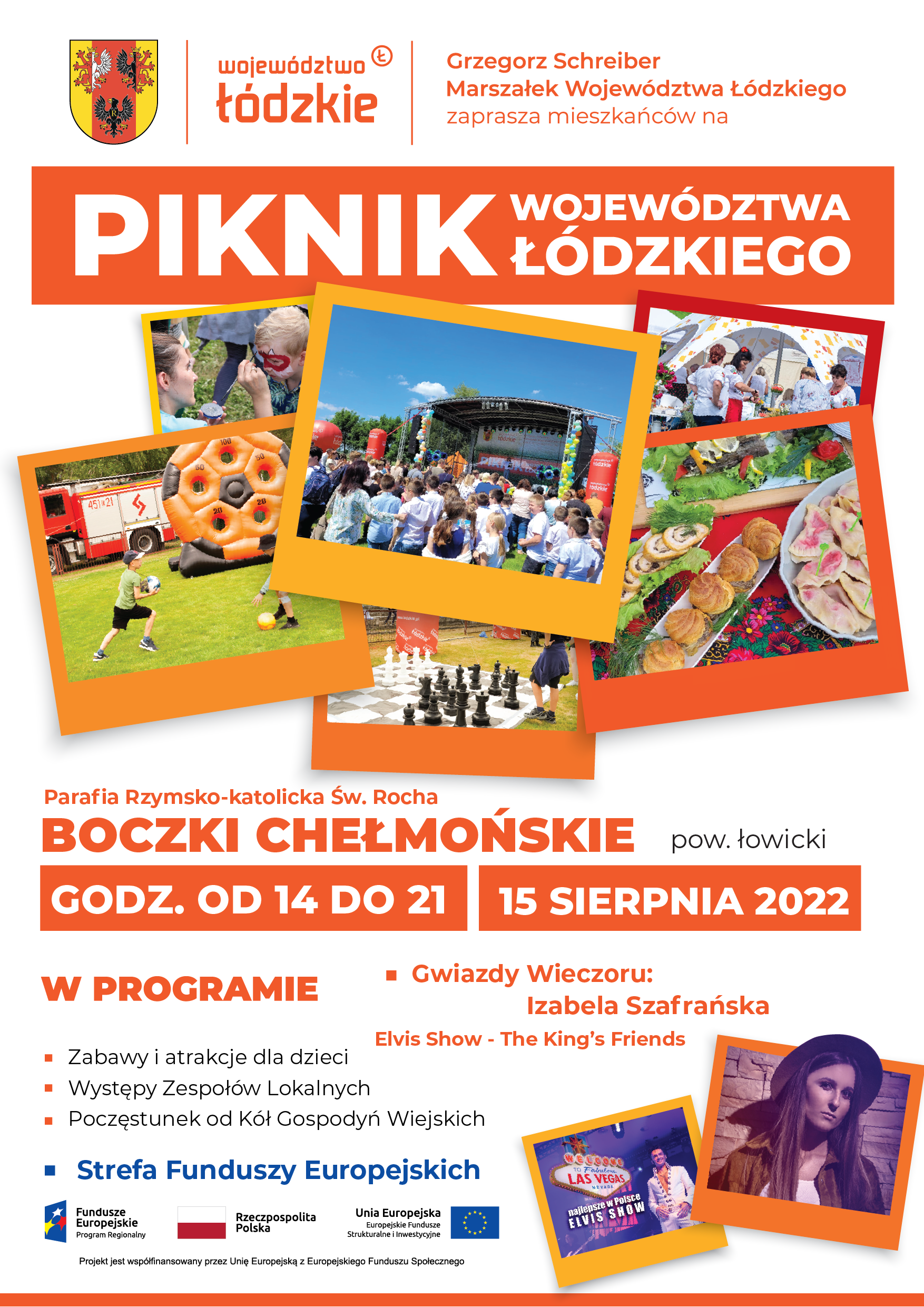 Plakat pikniku w Boczkach Chełmońskich