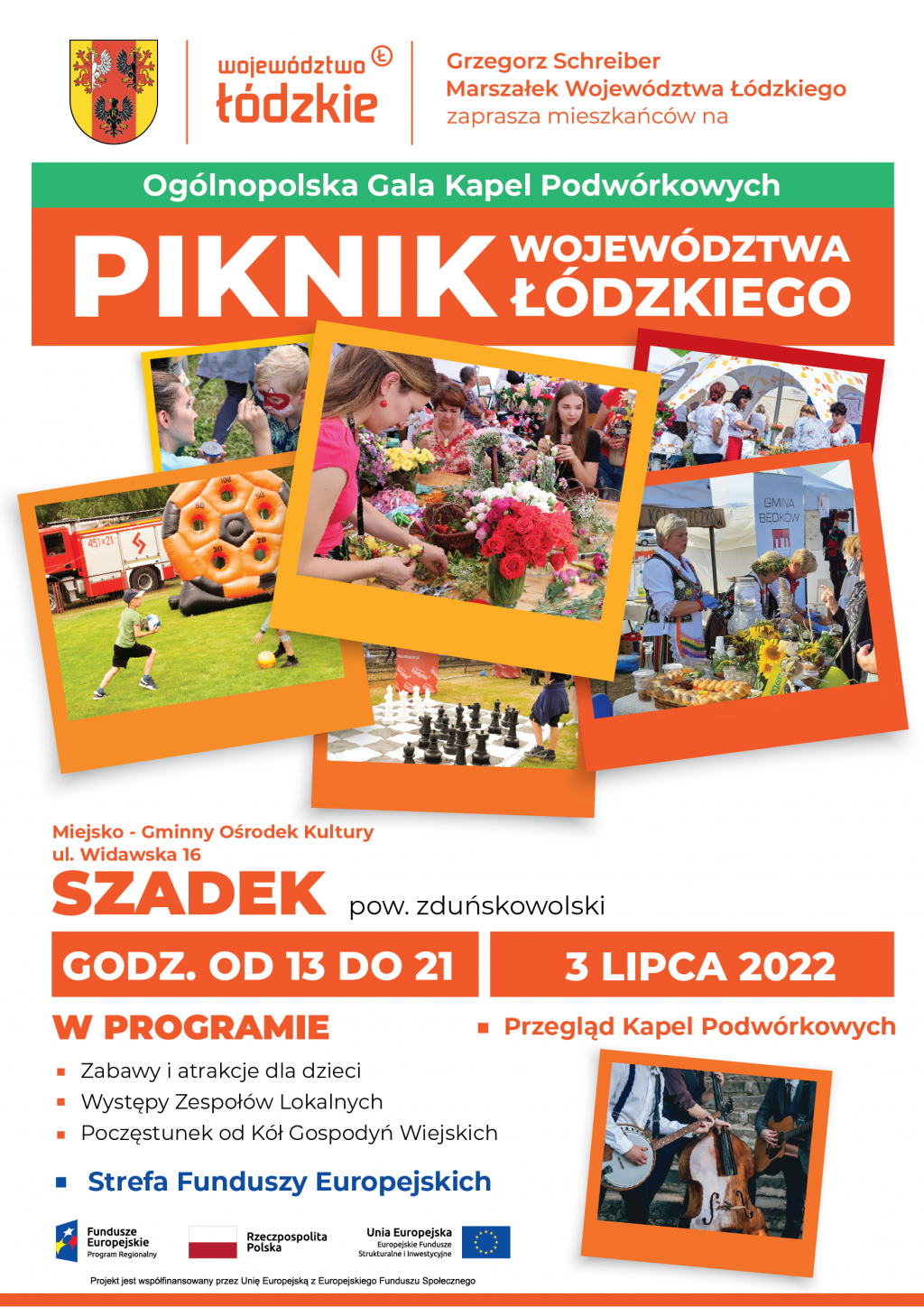 Plakat - Piknik Szadek - 3 lipca 2022