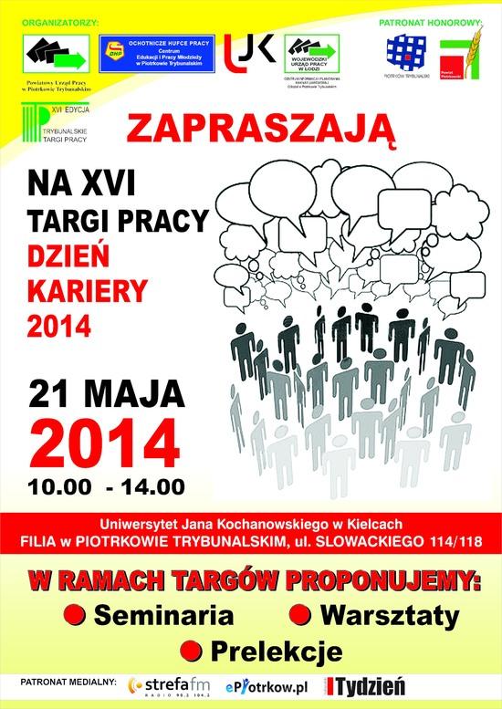 Plakat - XVI Targi Pracy - Dzień Kariery 2014
