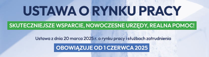 Ustawa o rynku pracy - plakat
