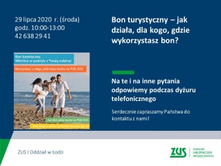 Zdjęcie artykułu Bon turystyczny w pytaniach i odpowiedziach - dyżur...